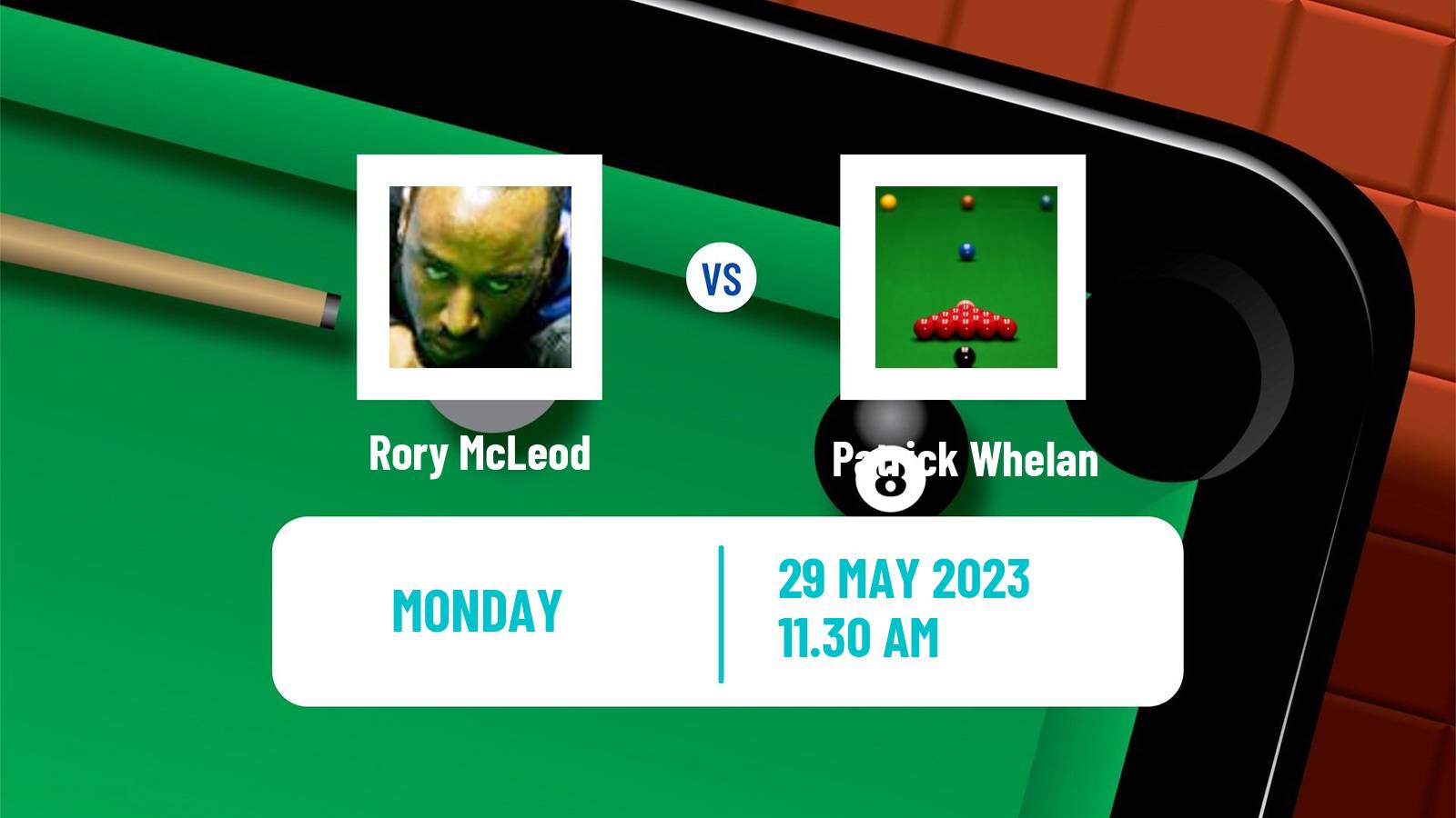 Snooker Qualifying School 1 Rory McLeod - Patrick Whelan