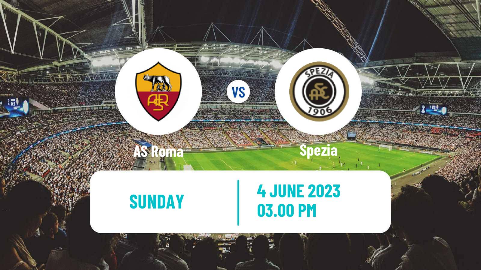 Soccer Italian Serie A Roma - Spezia