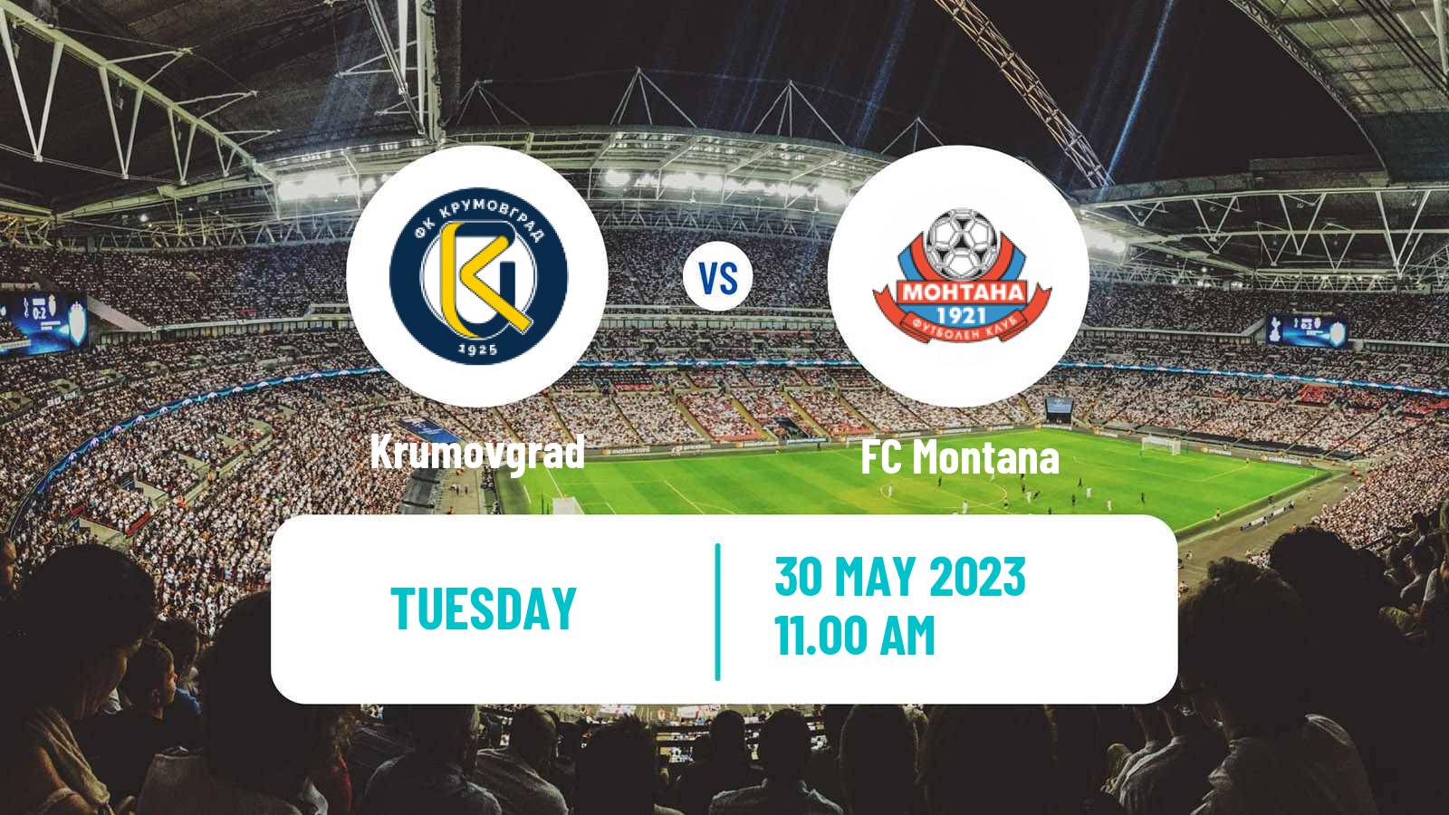 Soccer Bulgarian Vtora Liga Krumovgrad - Montana