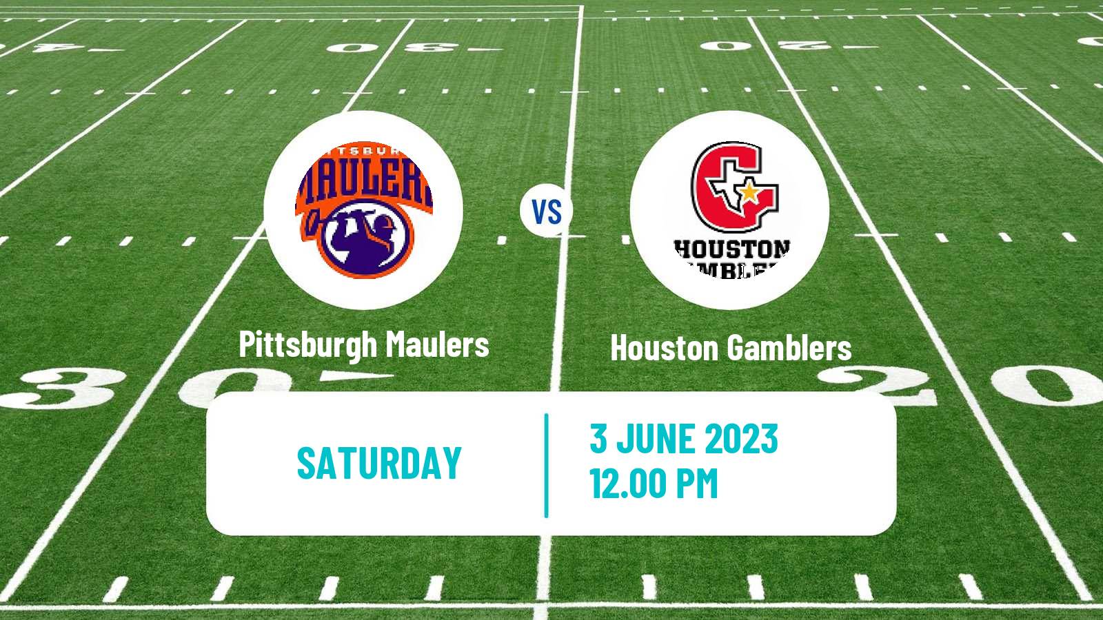 American football USFL Pittsburgh Maulers - Houston Gamblers