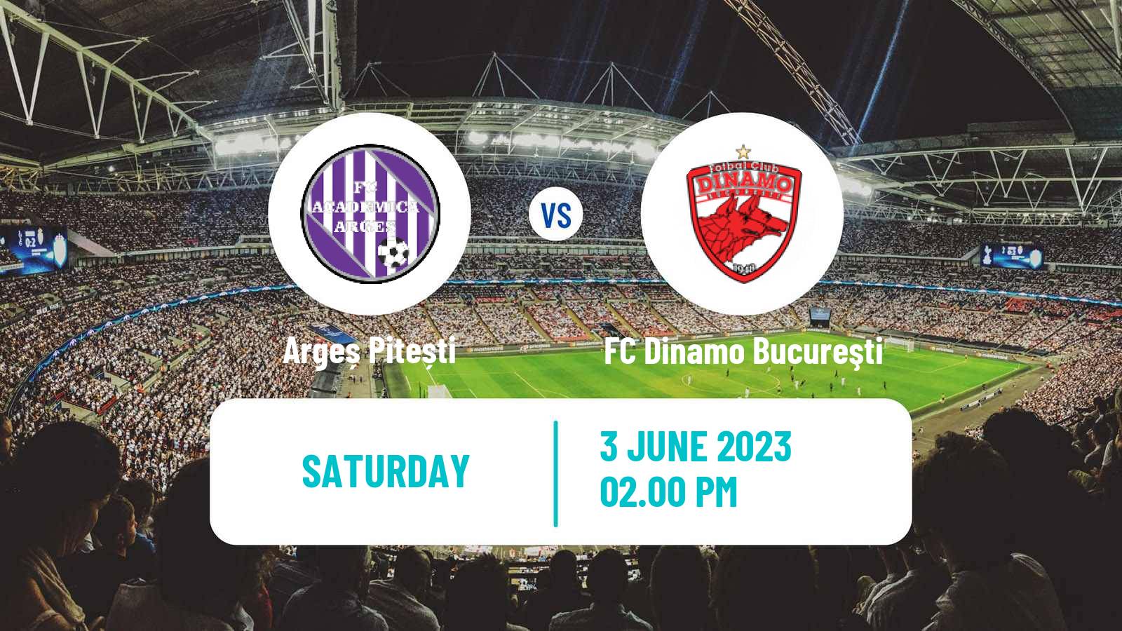 Soccer Romanian Liga 1 Argeș Pitești - FC Dinamo Bucureşti