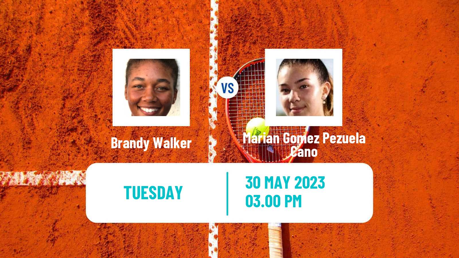 Tennis ITF W15 Rancho Santa Fe Ca Women Brandy Walker - Marian Gomez Pezuela Cano