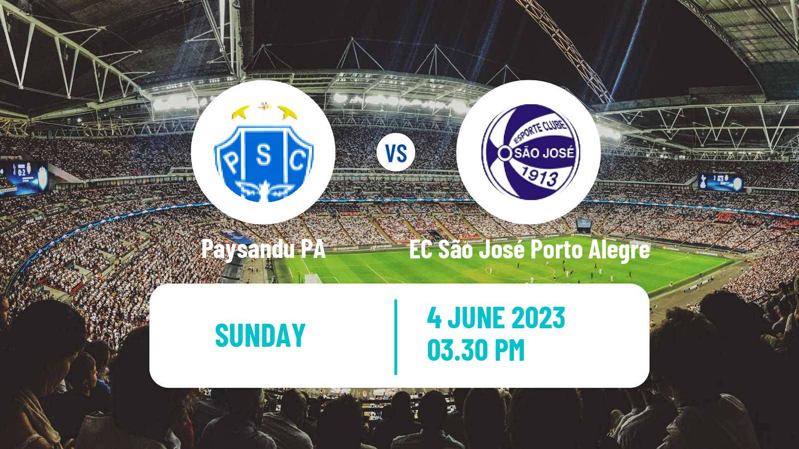 Soccer Brazilian Serie C Paysandu - EC São José Porto Alegre