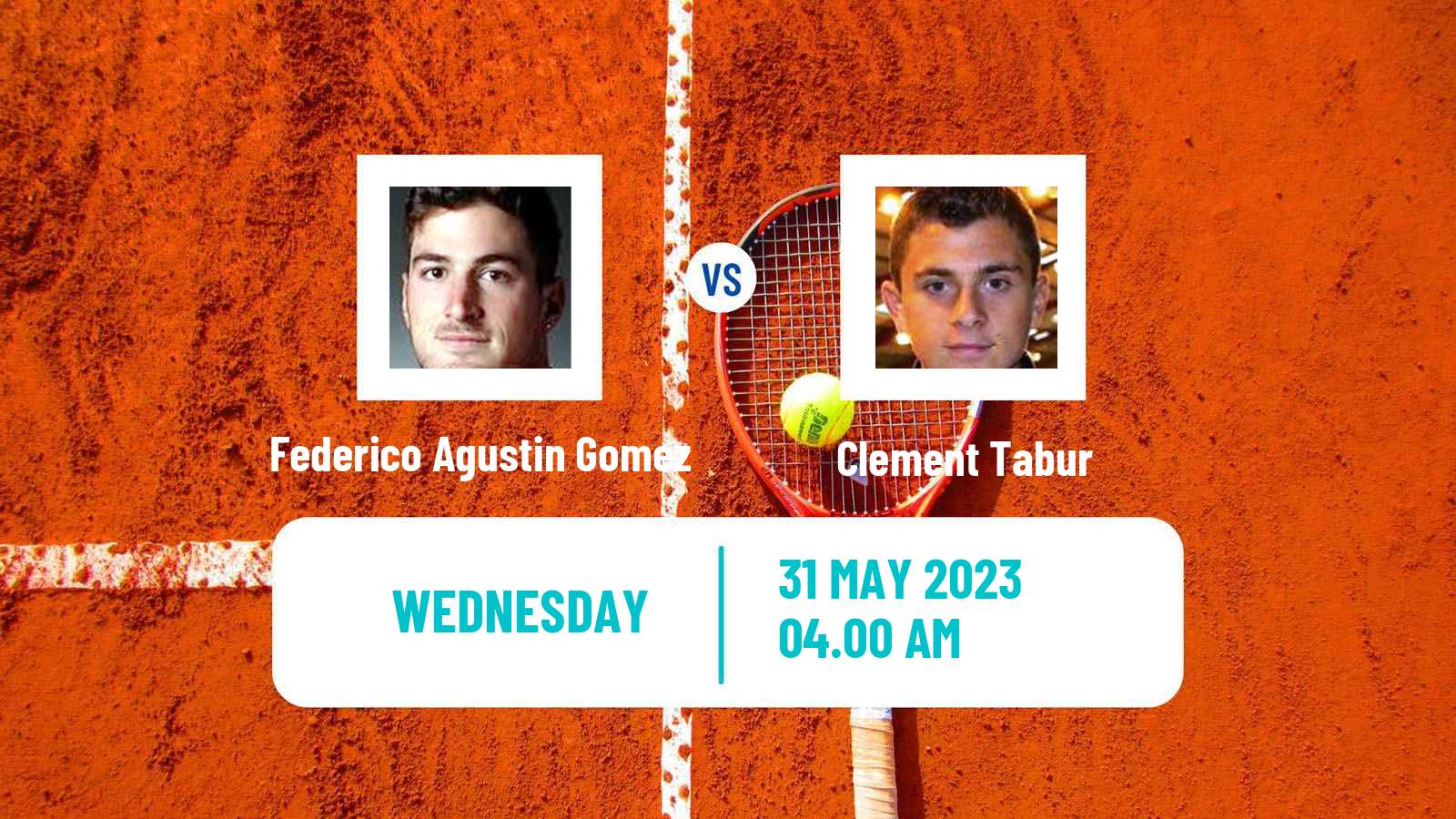 Tennis ITF M25 Carnac Men Federico Agustin Gomez - Clement Tabur