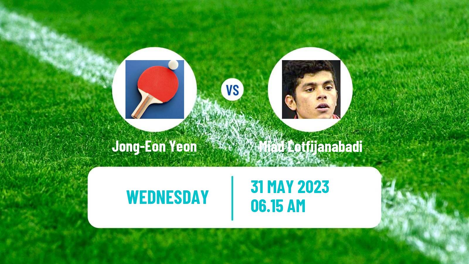 Table tennis Tt Star Series Men Jong-Eon Yeon - Miad Lotfijanabadi