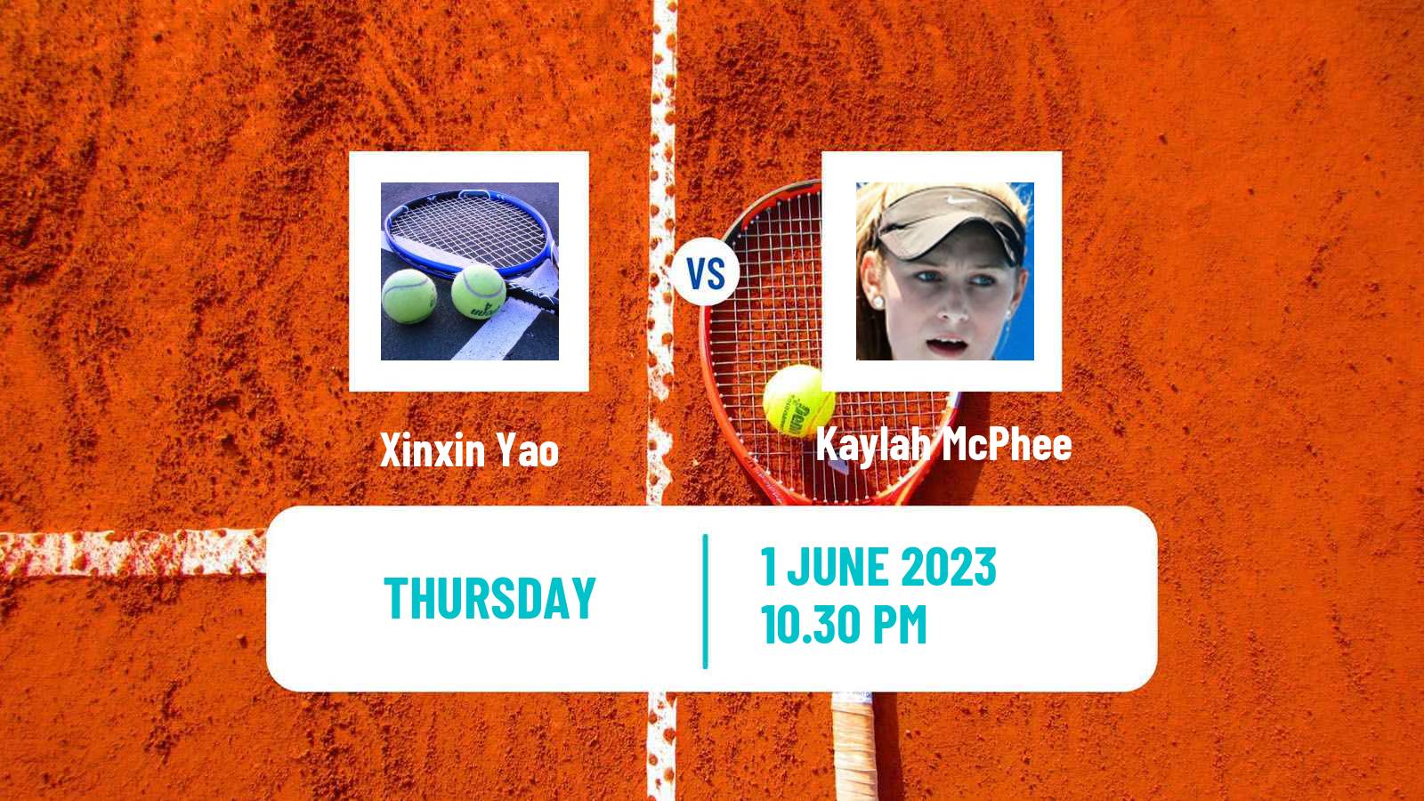 Tennis ITF W25 Changwon Women Xinxin Yao - Kaylah McPhee