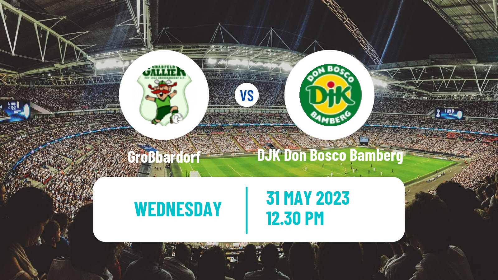Soccer German Oberliga Bayern Nord Großbardorf - DJK Don Bosco Bamberg