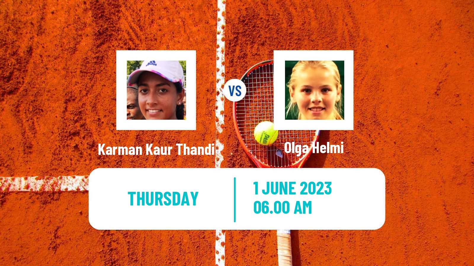 Tennis ITF W40 Montemor O Novo Women Karman Kaur Thandi - Olga Helmi