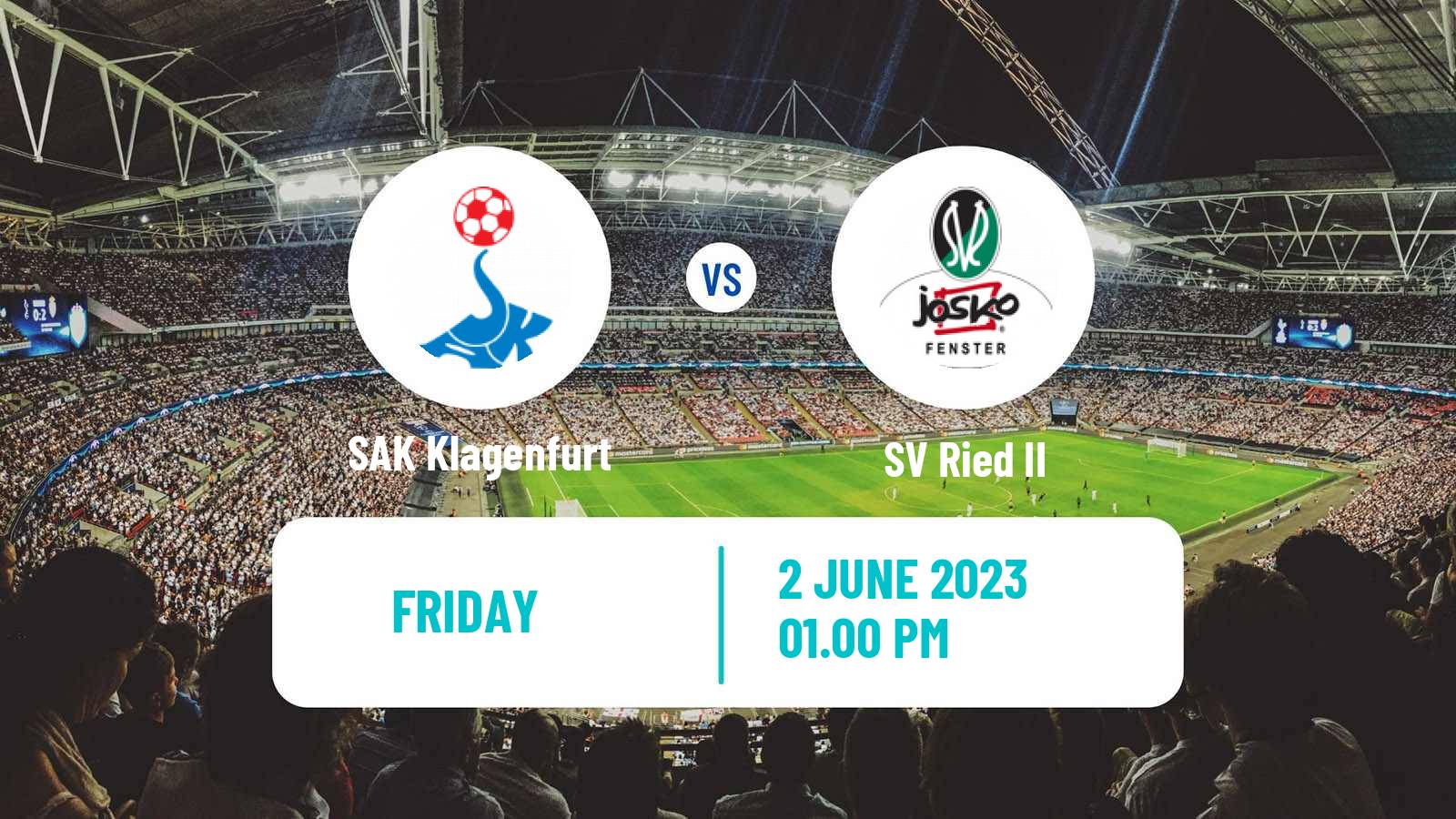 Soccer Austrian Regionalliga Central SAK Klagenfurt - Ried II