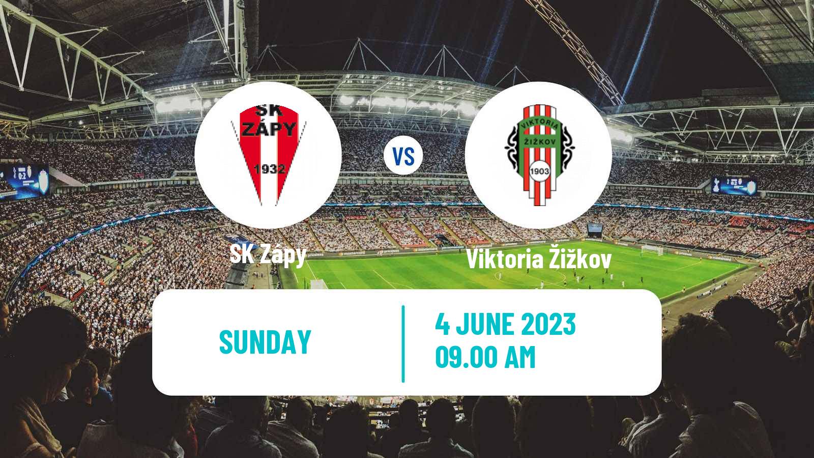 Soccer Czech CFL Group B Zápy - Viktoria Žižkov