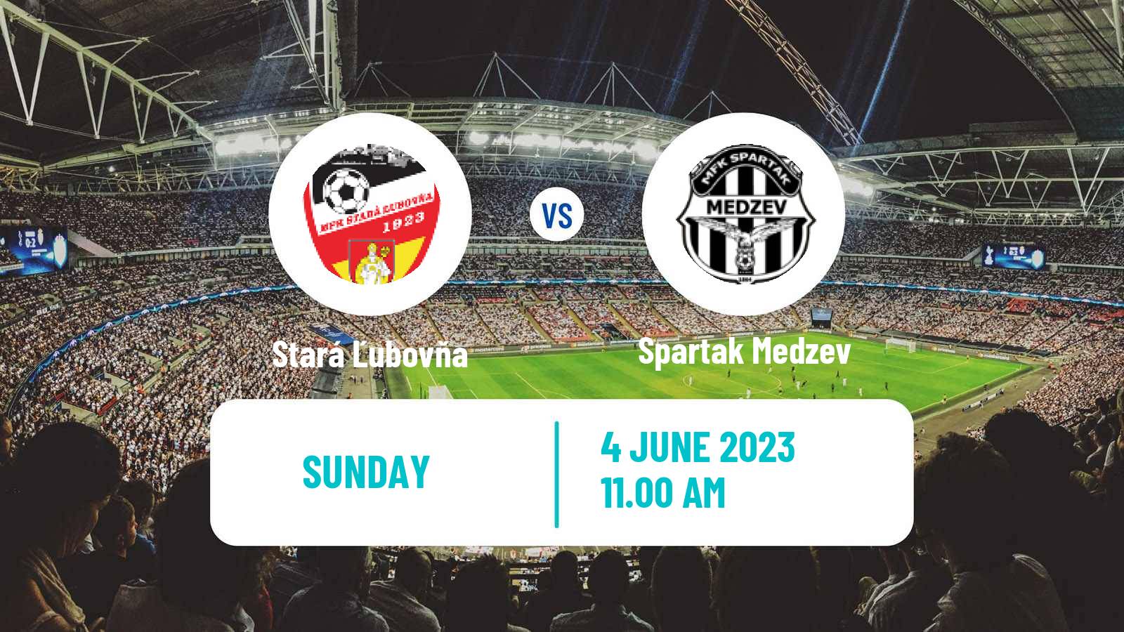 Soccer Slovak 4 Liga East Stará Ľubovňa - Spartak Medzev