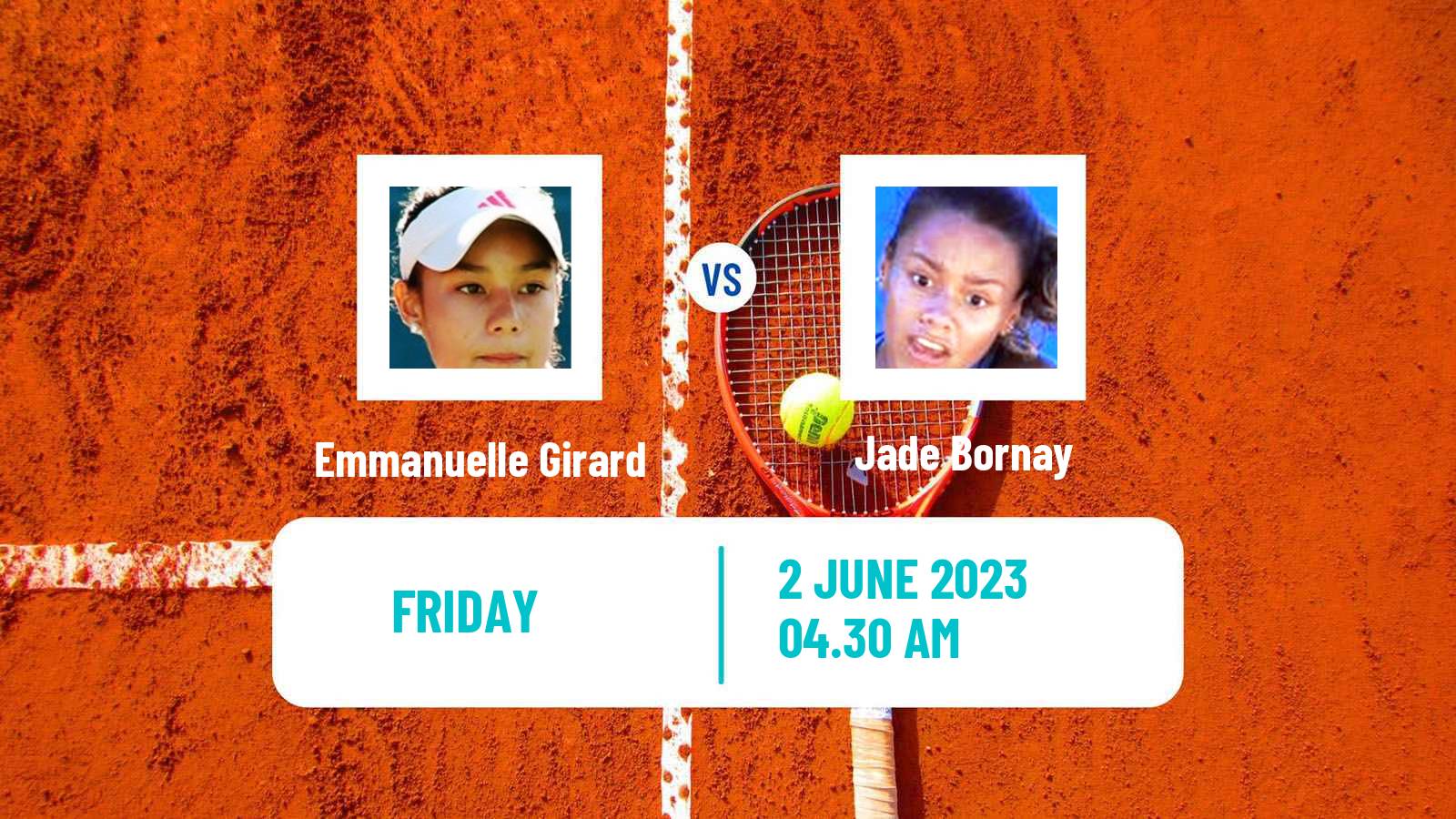 Tennis ITF W15 Monastir 17 Women Emmanuelle Girard - Jade Bornay
