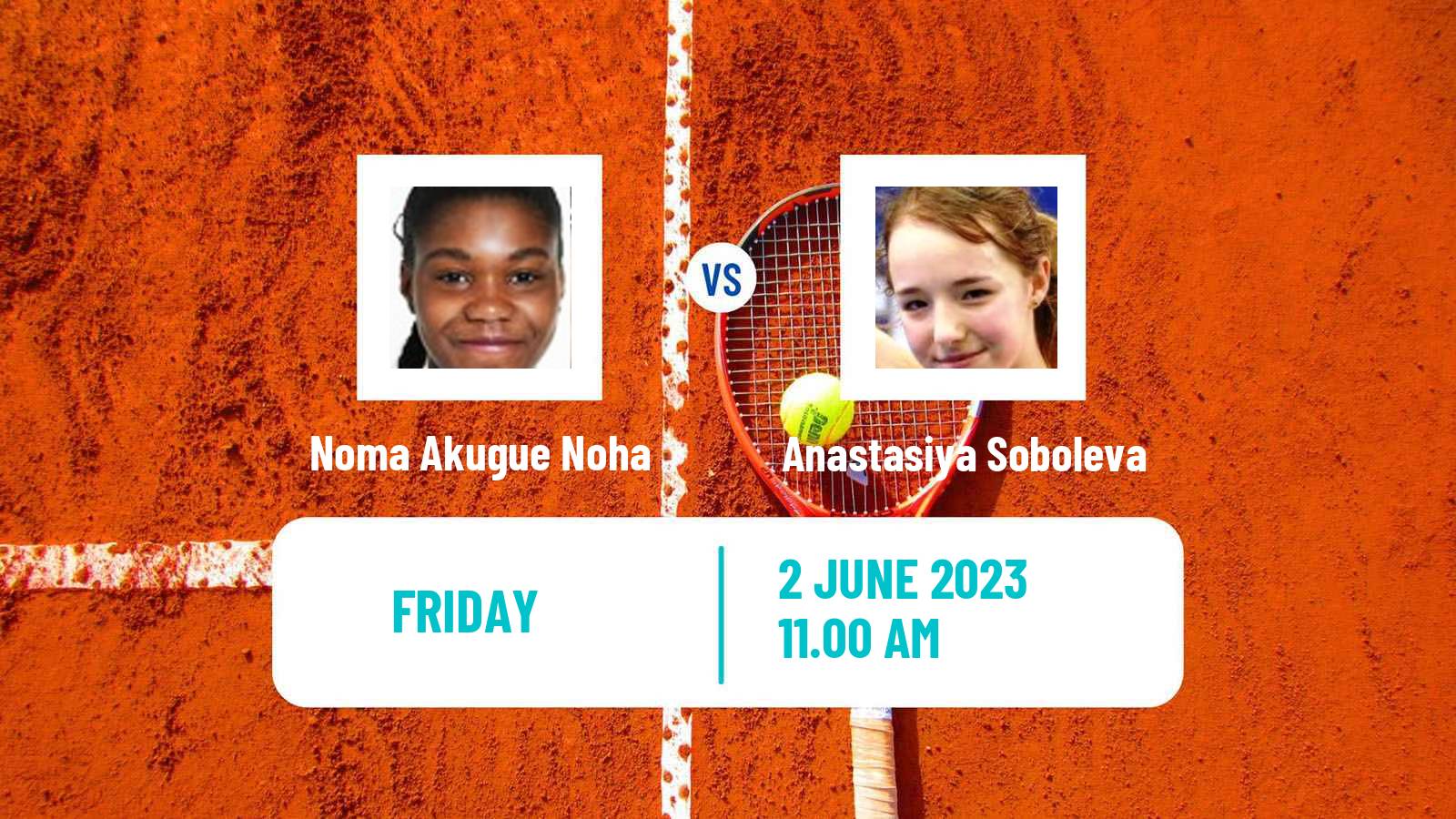 Tennis ITF W25 Troisdorf Women Noma Akugue Noha - Anastasiya Soboleva