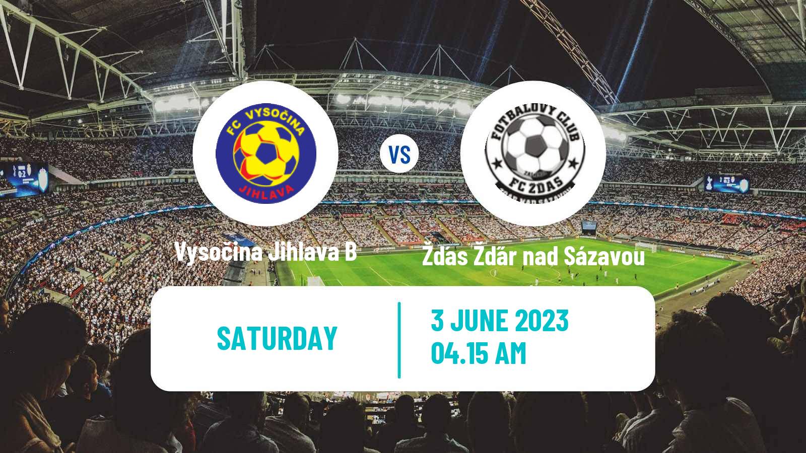Football Czech Division D Vysočina Jihlava B - Žďas Žďár nad Sázavou