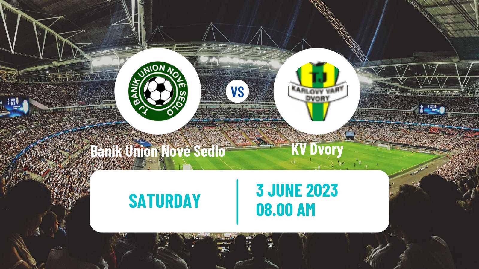 Soccer Czech Karlovarsky KP Baník Union Nové Sedlo - KV Dvory