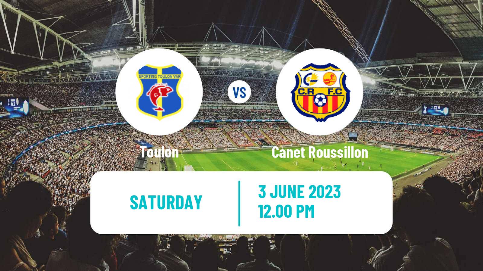 Soccer French National 2 - Group C Toulon - Canet Roussillon