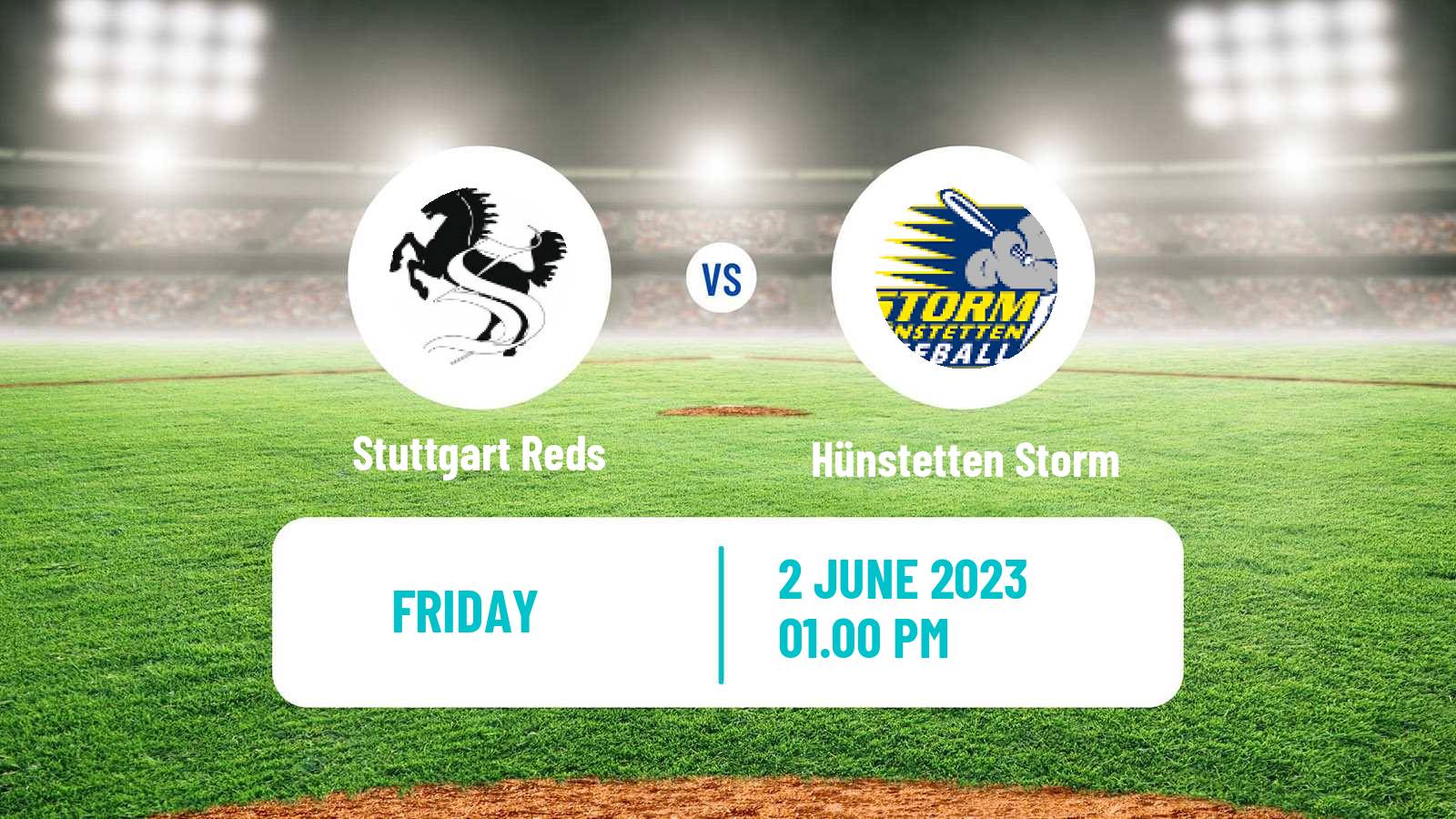 Baseball German Bundesliga South Baseball Stuttgart Reds - Hünstetten Storm