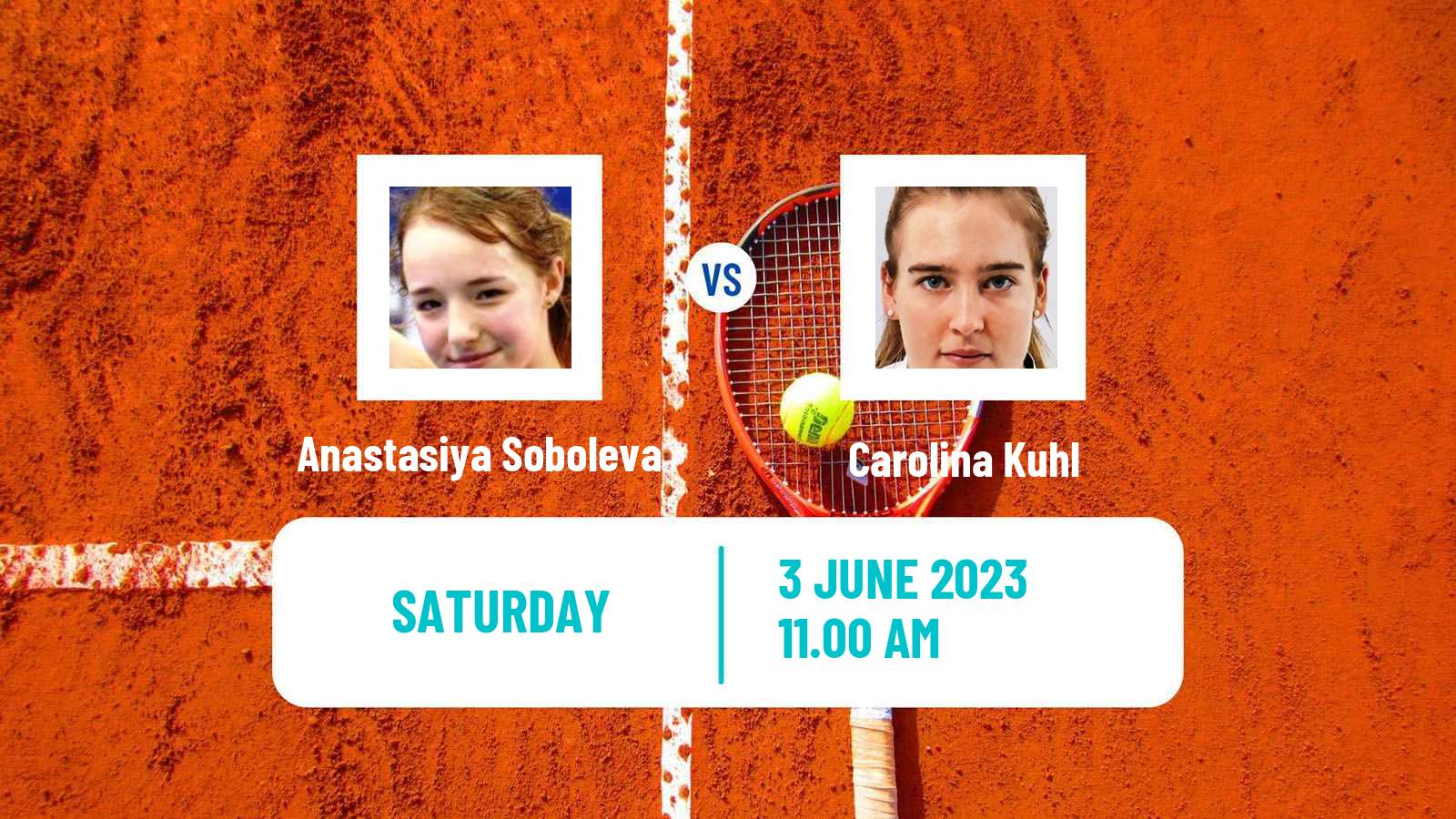Tennis ITF W25 Troisdorf Women Anastasiya Soboleva - Carolina Kuhl