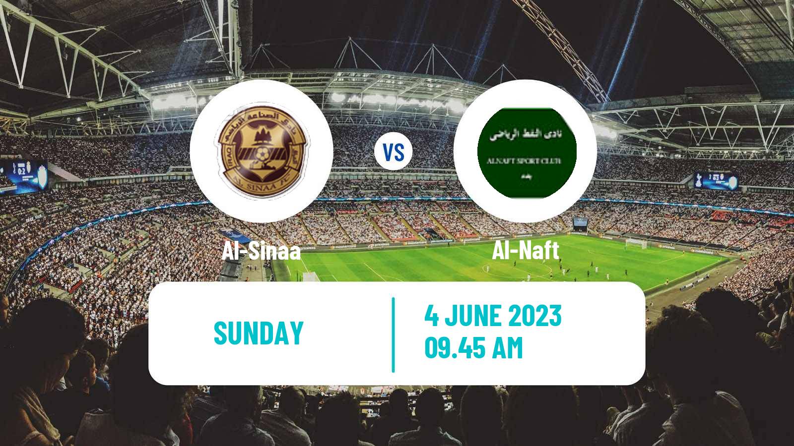 Soccer Iraqi Premier League Al-Sinaa - Al-Naft