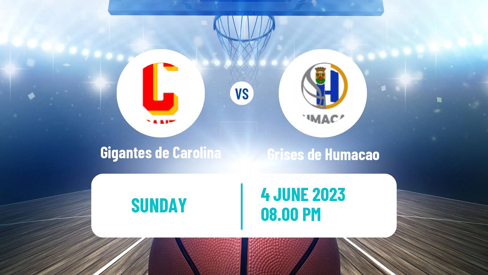 Basketball Puerto Rican BSN Gigantes de Carolina - Grises de Humacao