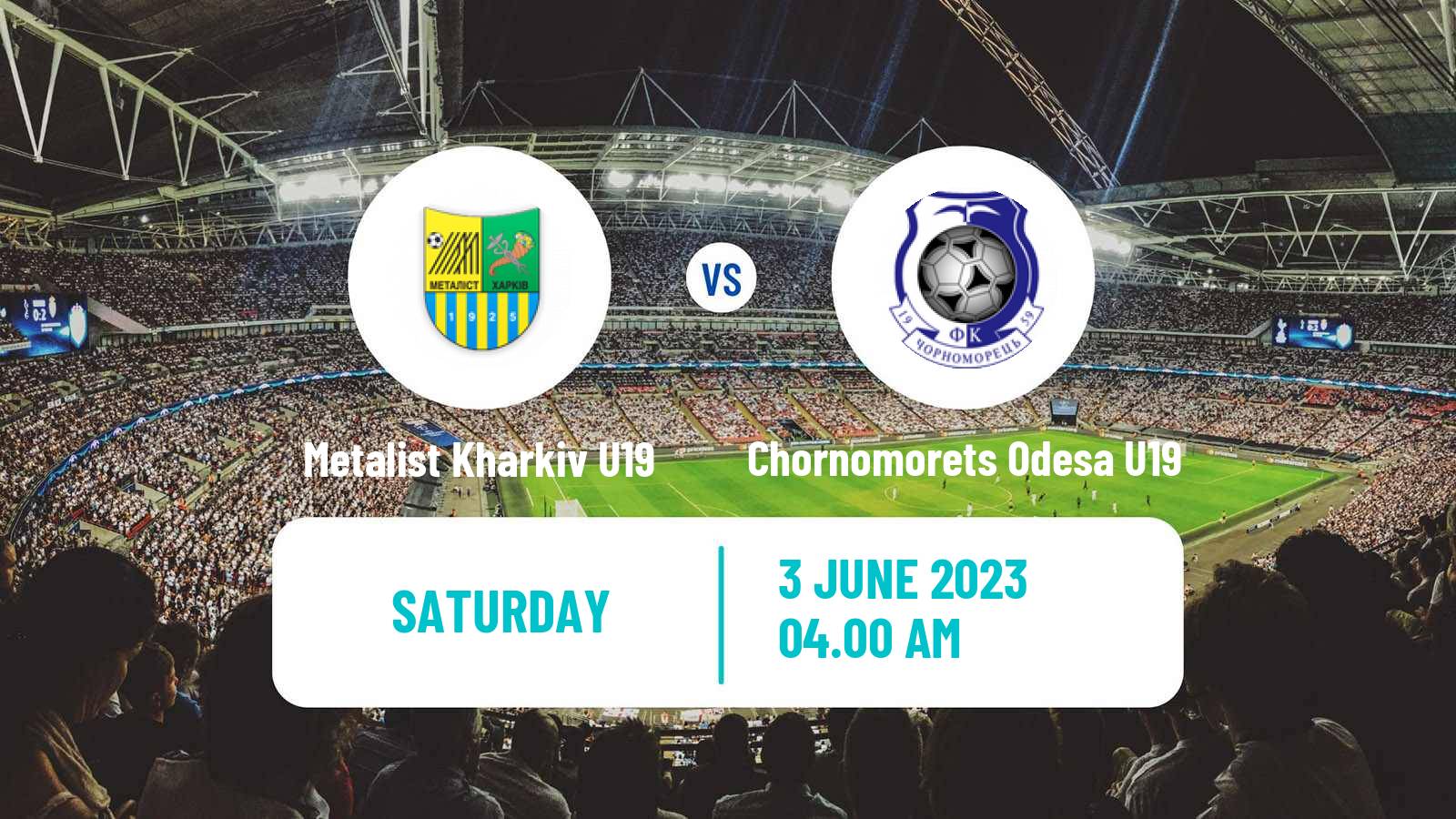 Soccer Ukranian Youth League Metalist Kharkiv U19 - Chornomorets Odesa U19