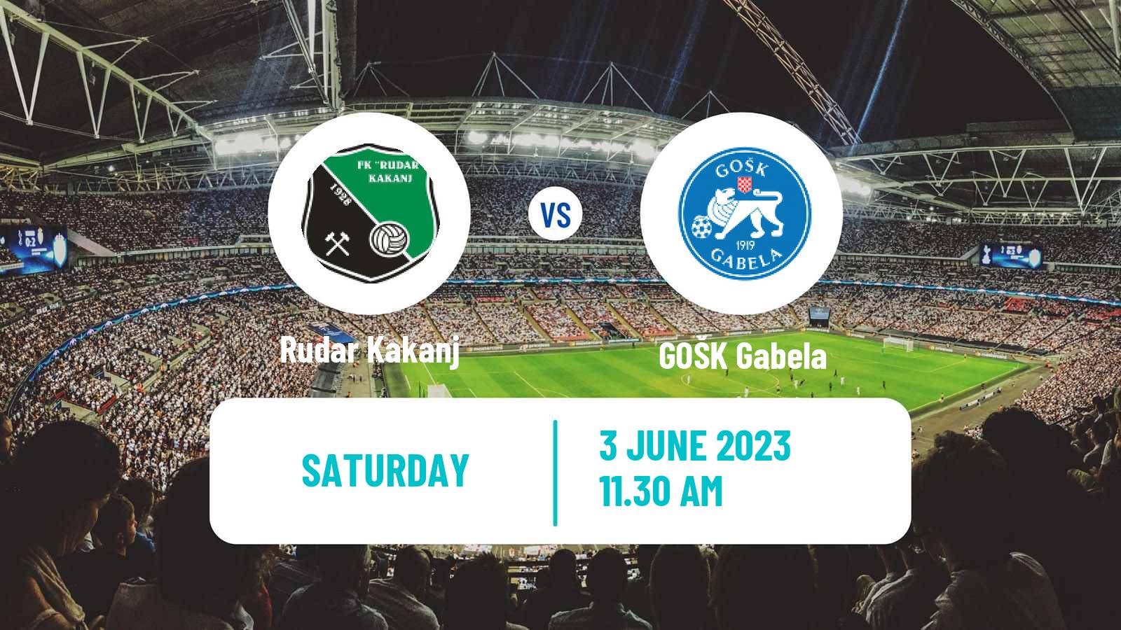 Soccer Bosnian Prva Liga FBiH Rudar Kakanj - GOŠK Gabela