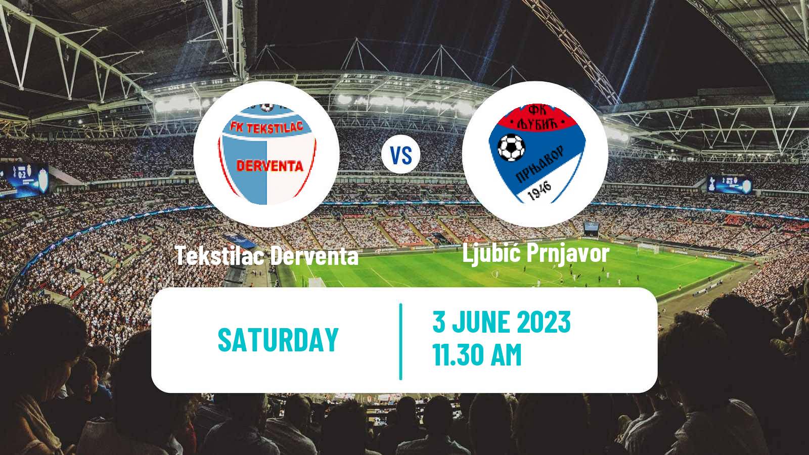 Soccer Bosnian Prva Liga RS Tekstilac Derventa - Ljubić Prnjavor