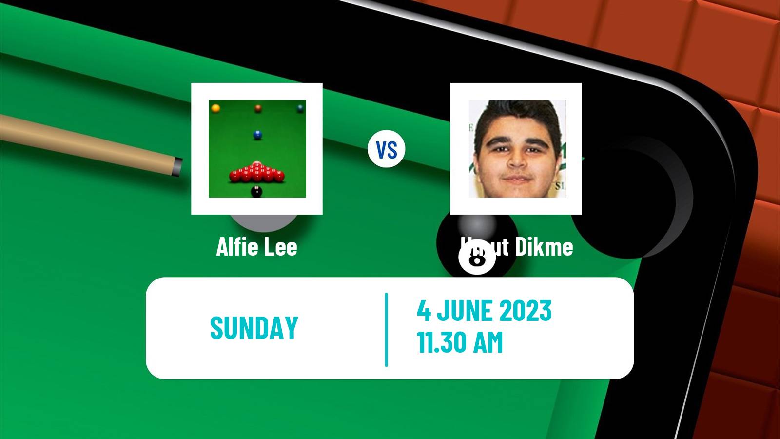 Snooker Qualifying School 2 Alfie Lee - Umut Dikme