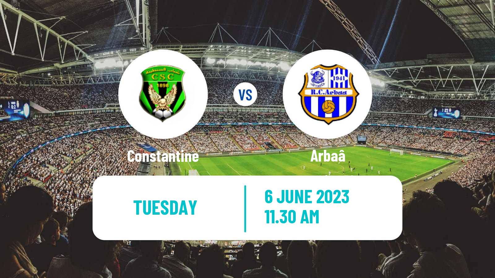 Soccer Algerian Ligue 1 Constantine - Arbaâ