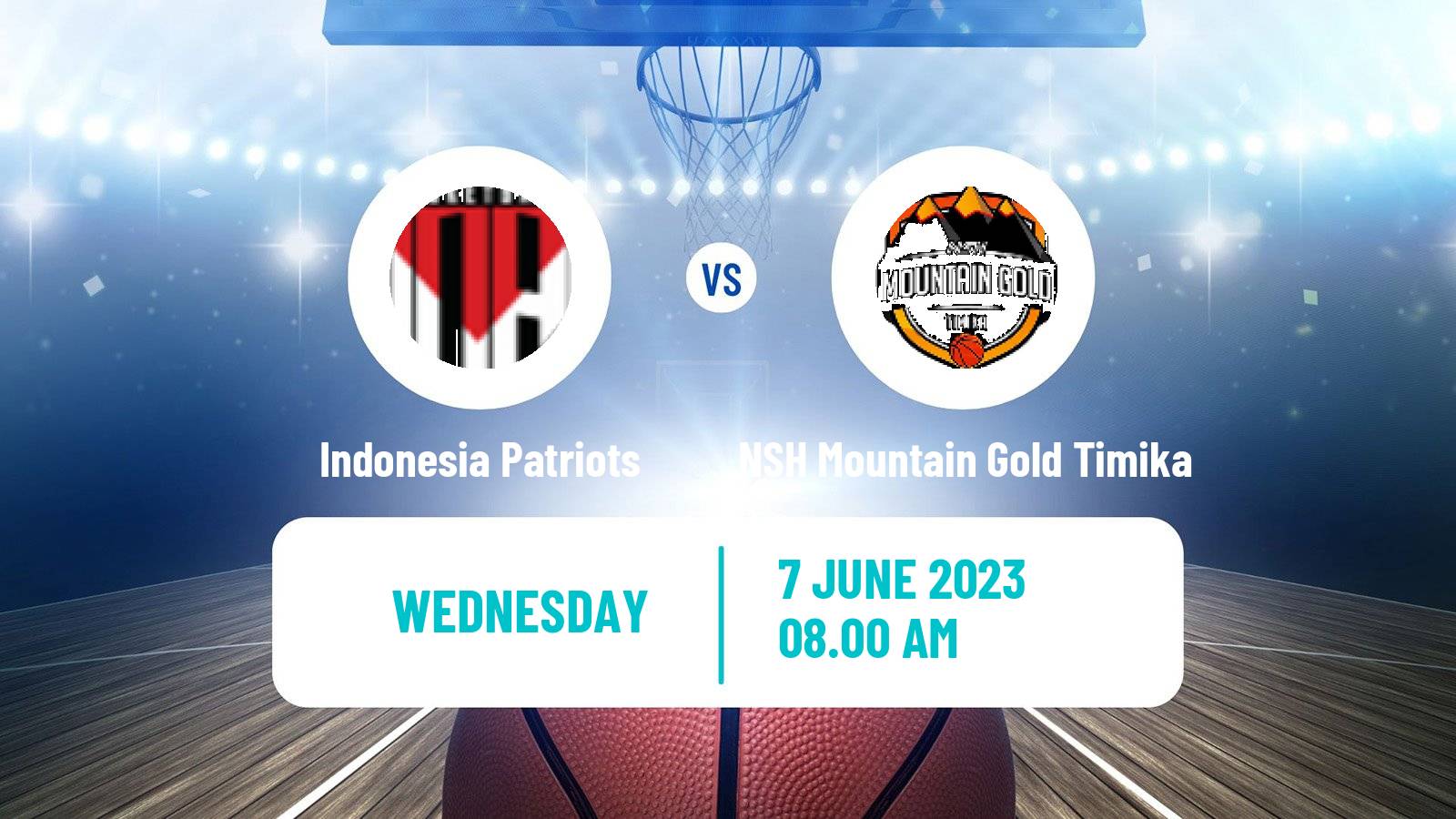 Basketball Indonesian IBL Indonesia Patriots - NSH Mountain Gold Timika