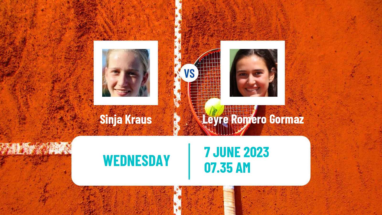 Tennis La Bisbal D Emporda Challenger Women Sinja Kraus - Leyre Romero Gormaz