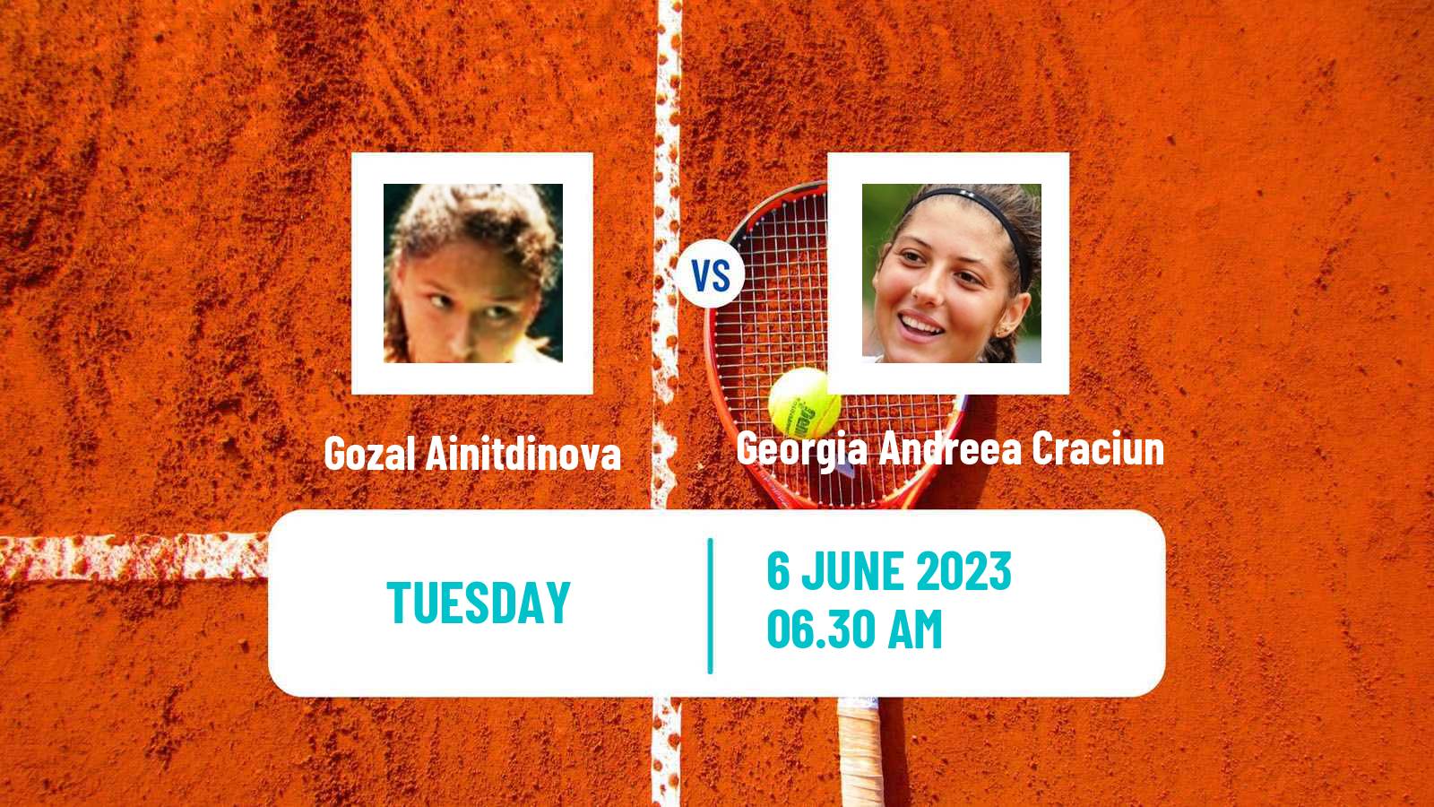 Tennis ITF W40 La Marsa Women Gozal Ainitdinova - Georgia Andreea Craciun