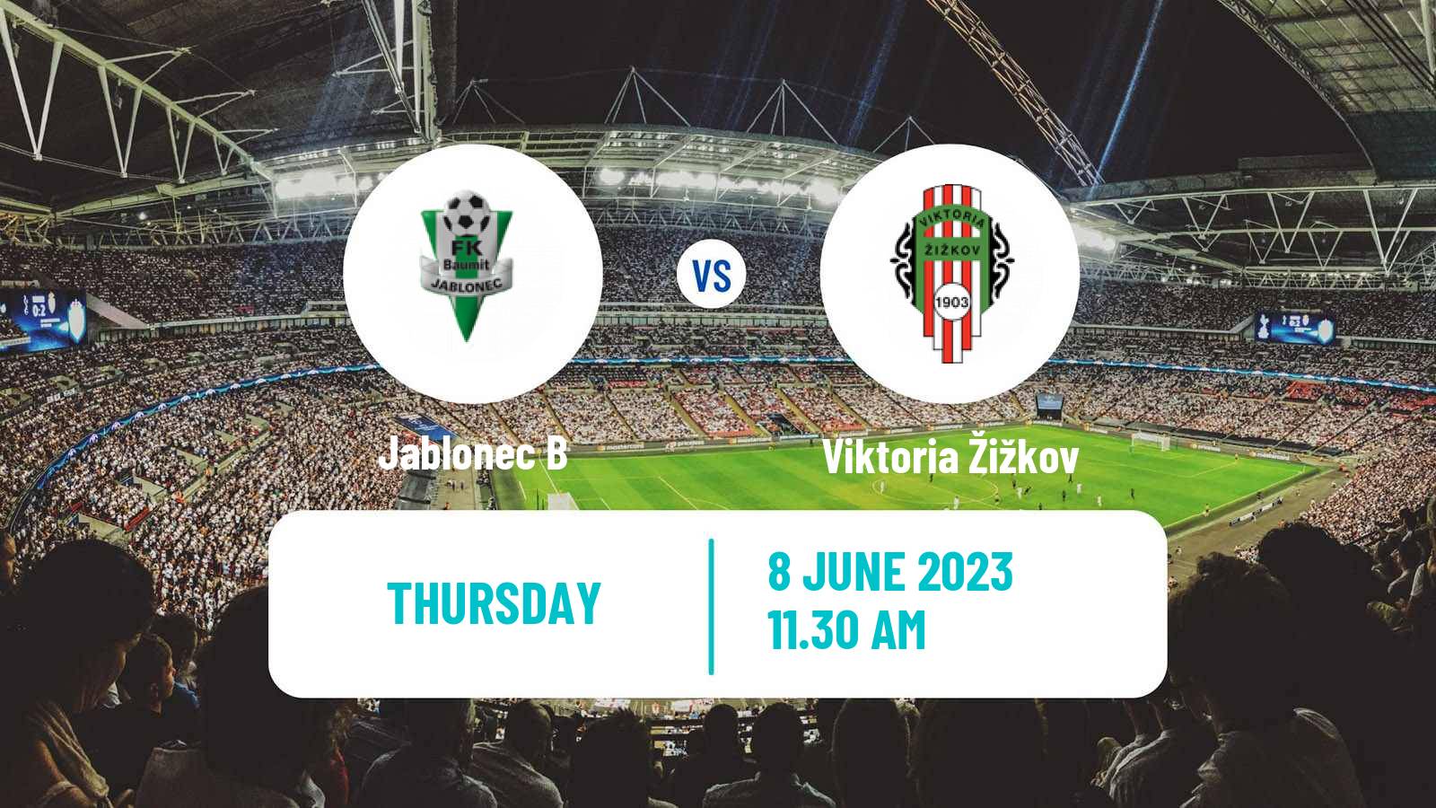 Soccer Czech CFL Group B Jablonec B - Viktoria Žižkov