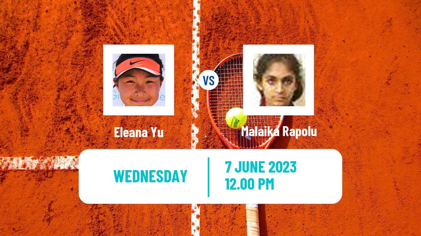 Tennis ITF W15 San Diego Ca Women Eleana Yu - Malaika Rapolu