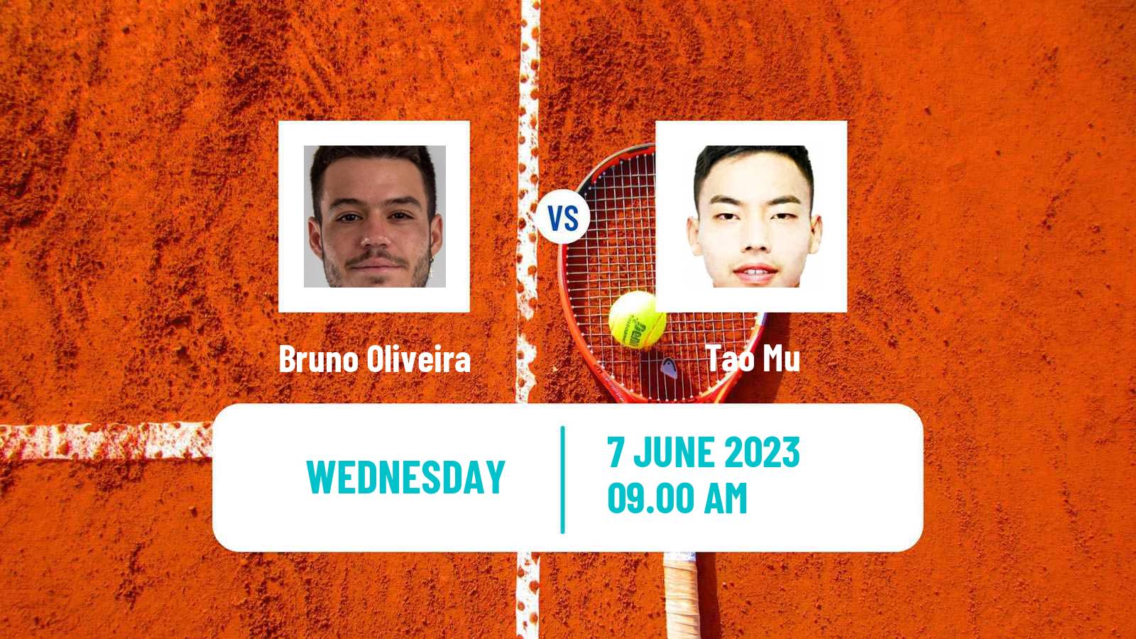 Tennis ITF M15 Monastir 23 Men Bruno Oliveira - Tao Mu