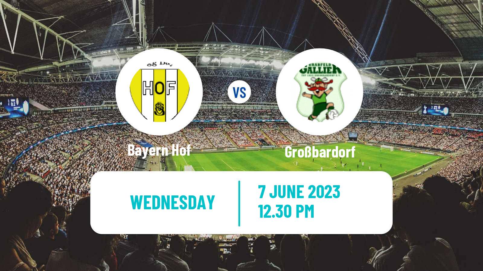 Soccer German Oberliga Bayern Nord Bayern Hof - Großbardorf
