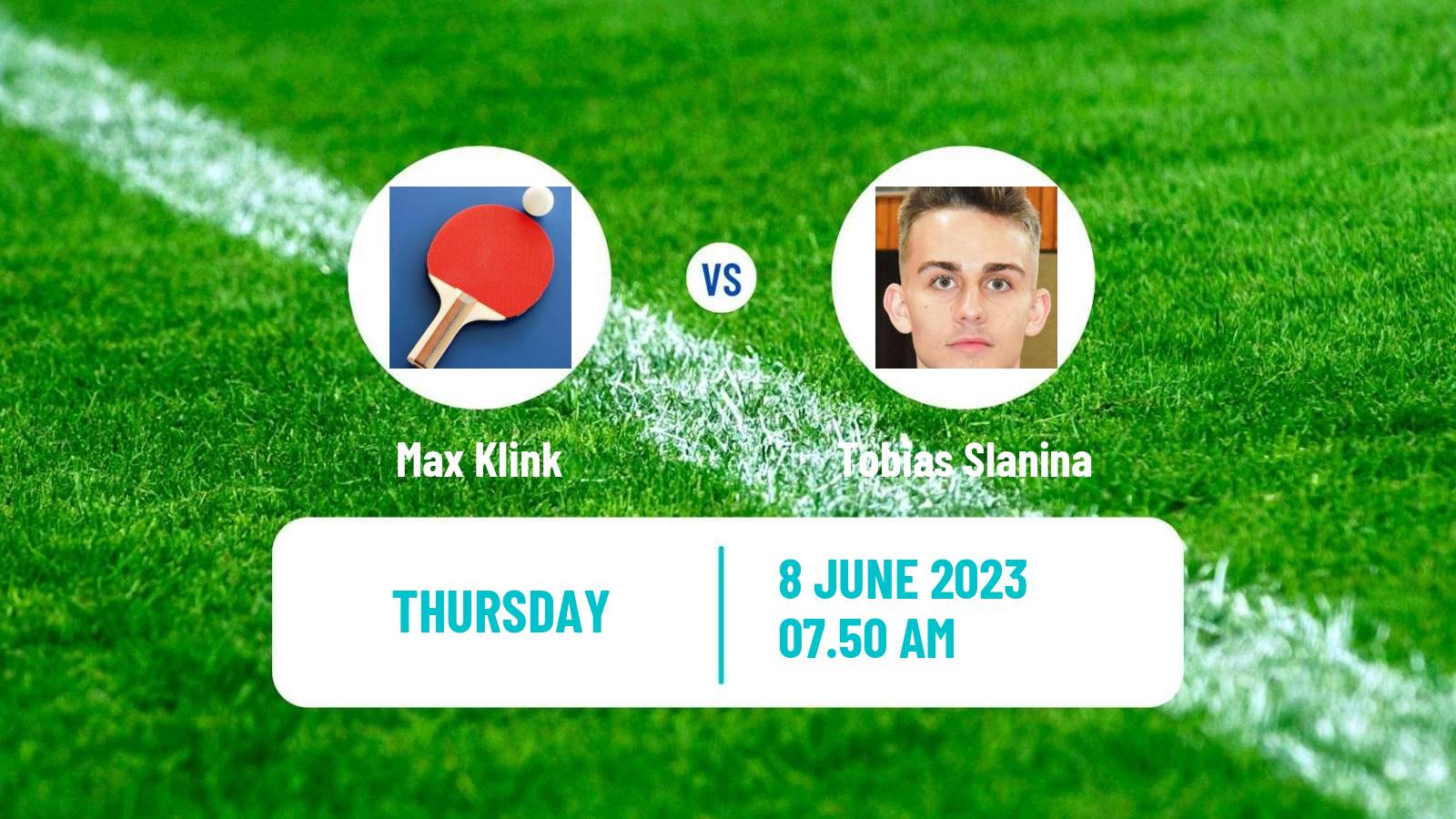 Table tennis Challenger Series Men Max Klink - Tobias Slanina