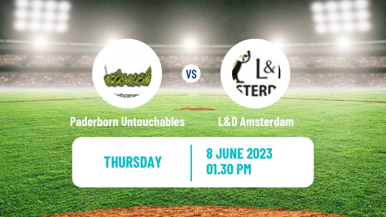 Baseball Champions Cup Baseball Paderborn Untouchables - Amsterdam Pirates