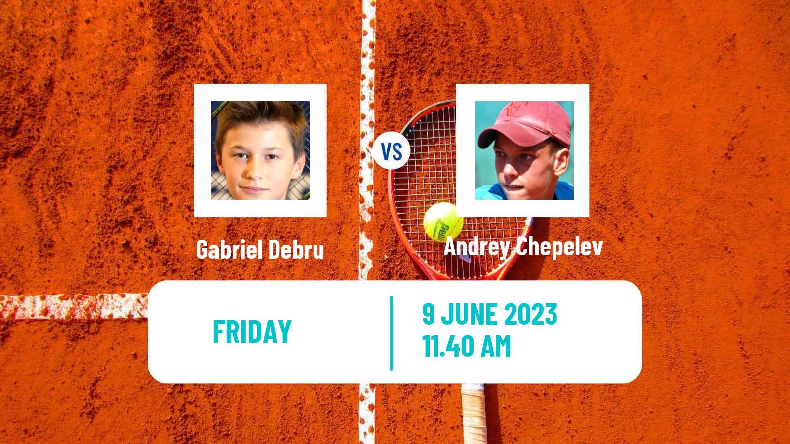 Tennis ITF M15 Frascati Men Gabriel Debru - Andrey Chepelev