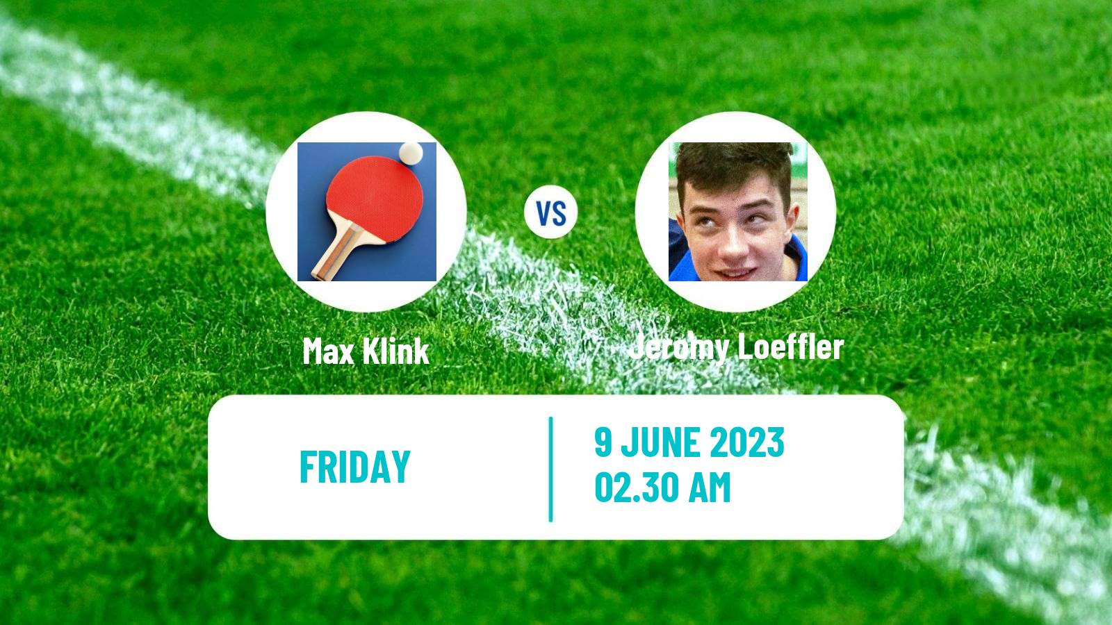 Table tennis Challenger Series Men Max Klink - Jeromy Loeffler