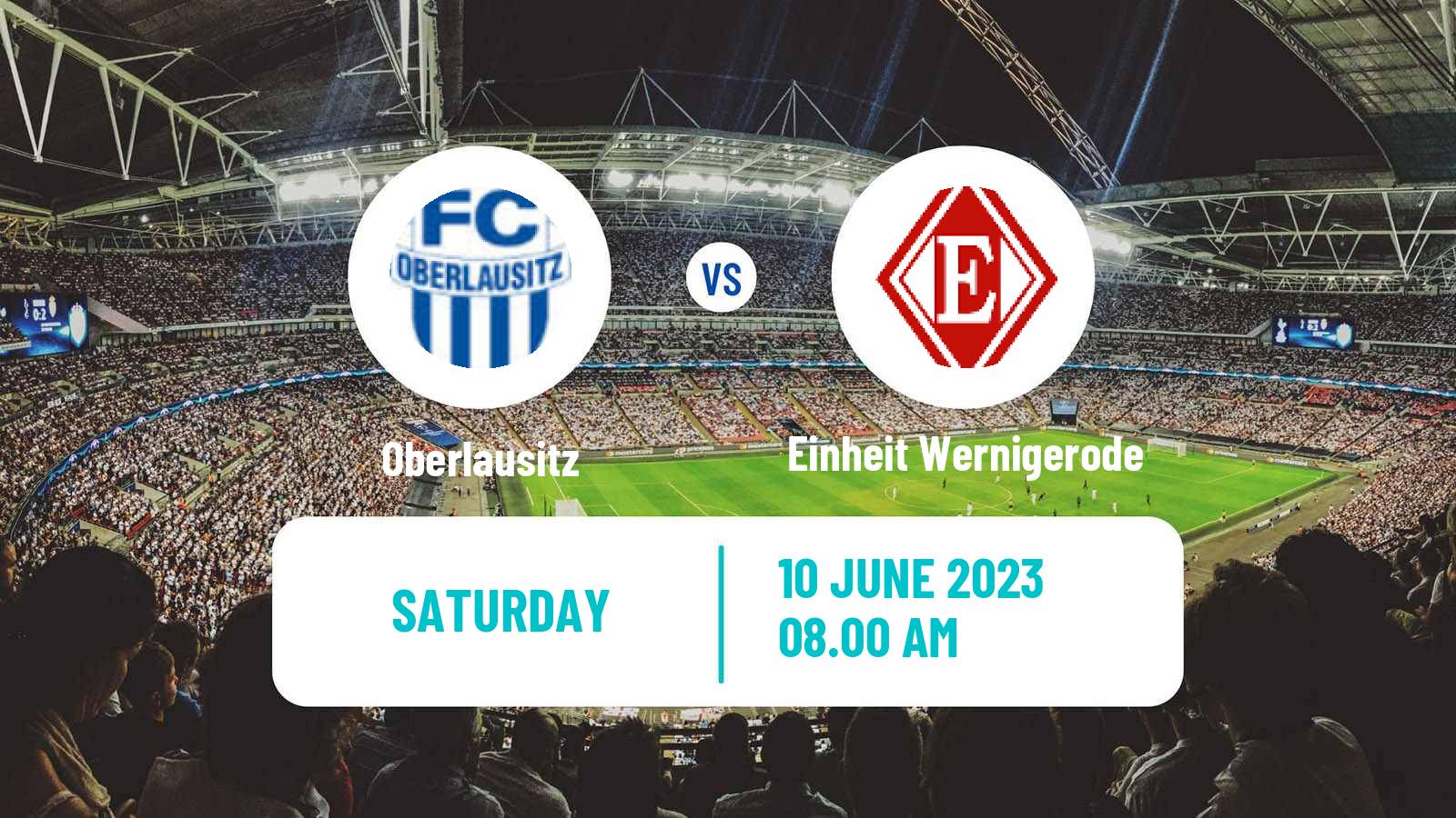 Soccer German Oberliga NOFV- Süd Oberlausitz - Einheit Wernigerode