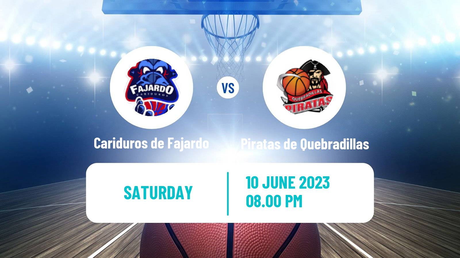 Basketball Puerto Rican BSN Cariduros de Fajardo - Piratas de Quebradillas