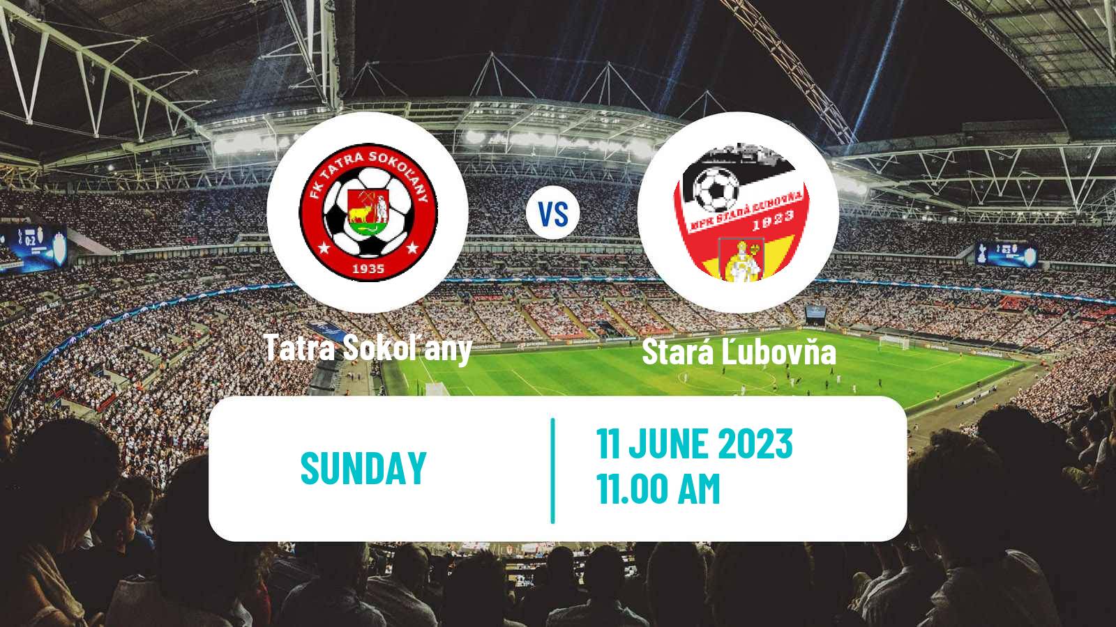 Soccer Slovak 4 Liga East Tatra Sokoľany - Stará Ľubovňa