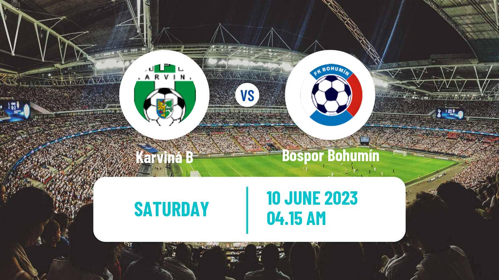 Football Czech Division F Karviná B - Bospor Bohumín