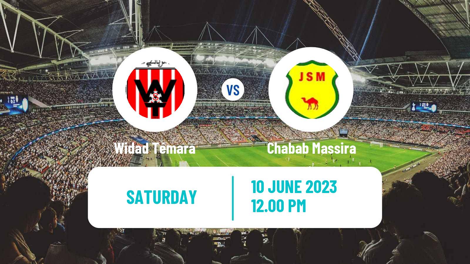 Soccer Moroccan Botola 2 Widad Témara - Chabab Massira