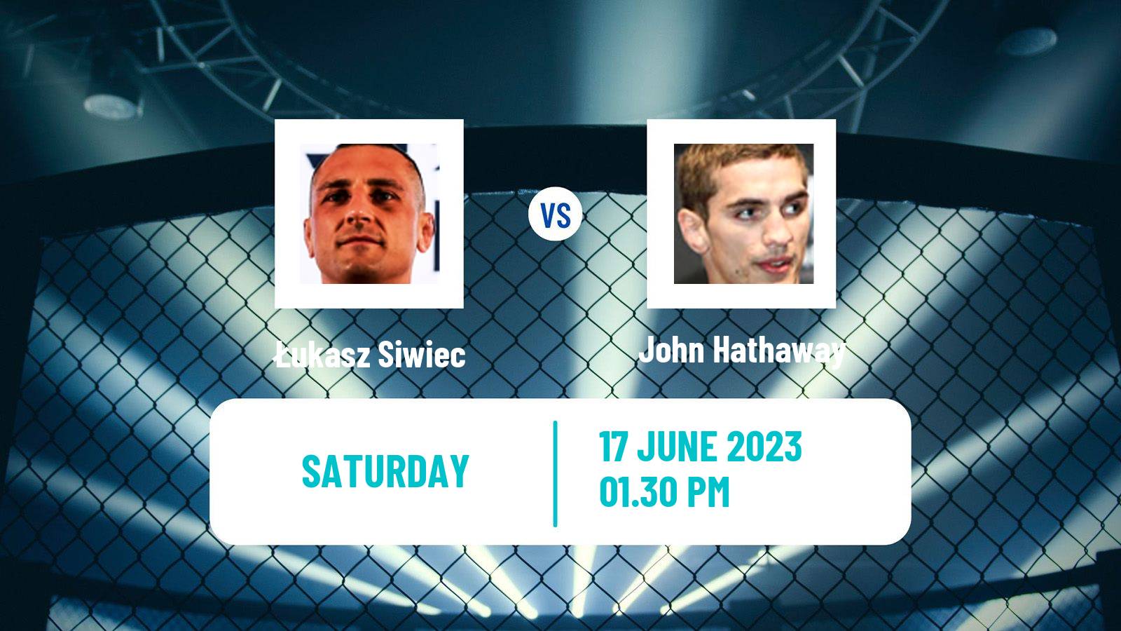 MMA Welterweight Oktagon Men Łukasz Siwiec - John Hathaway