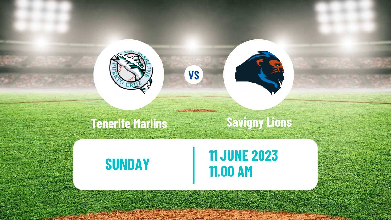 Baseball Confederation Cup Baseball Tenerife Marlins - Savigny Lions