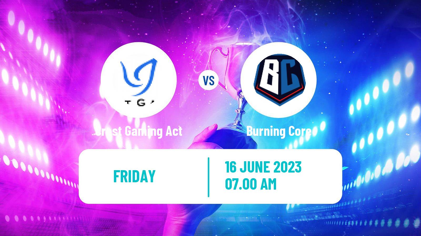 Esports League Of Legends Ljl Crest Gaming Act - Burning Core