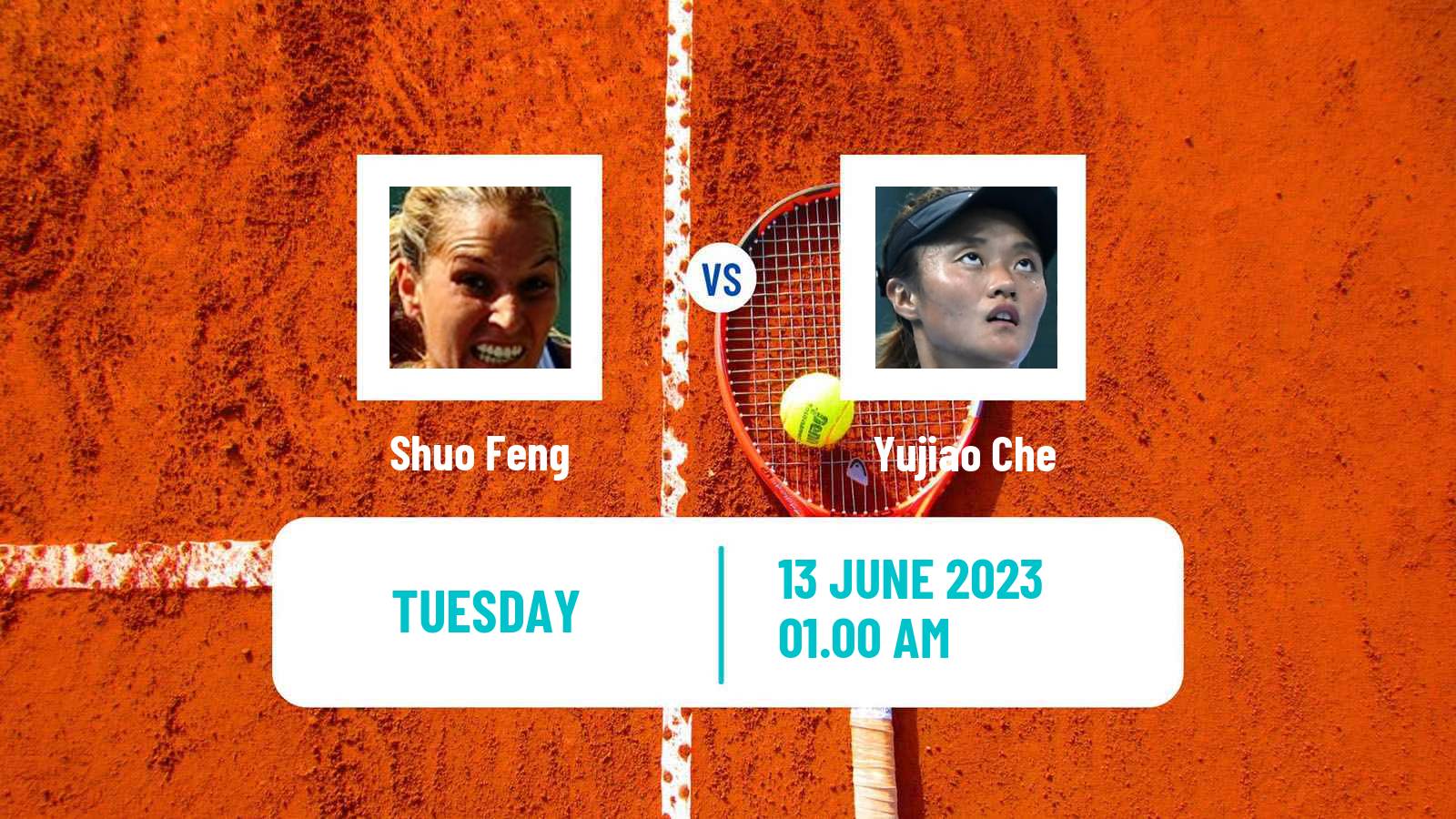Tennis ITF W15 Tianjin Women Shuo Feng - Yujiao Che