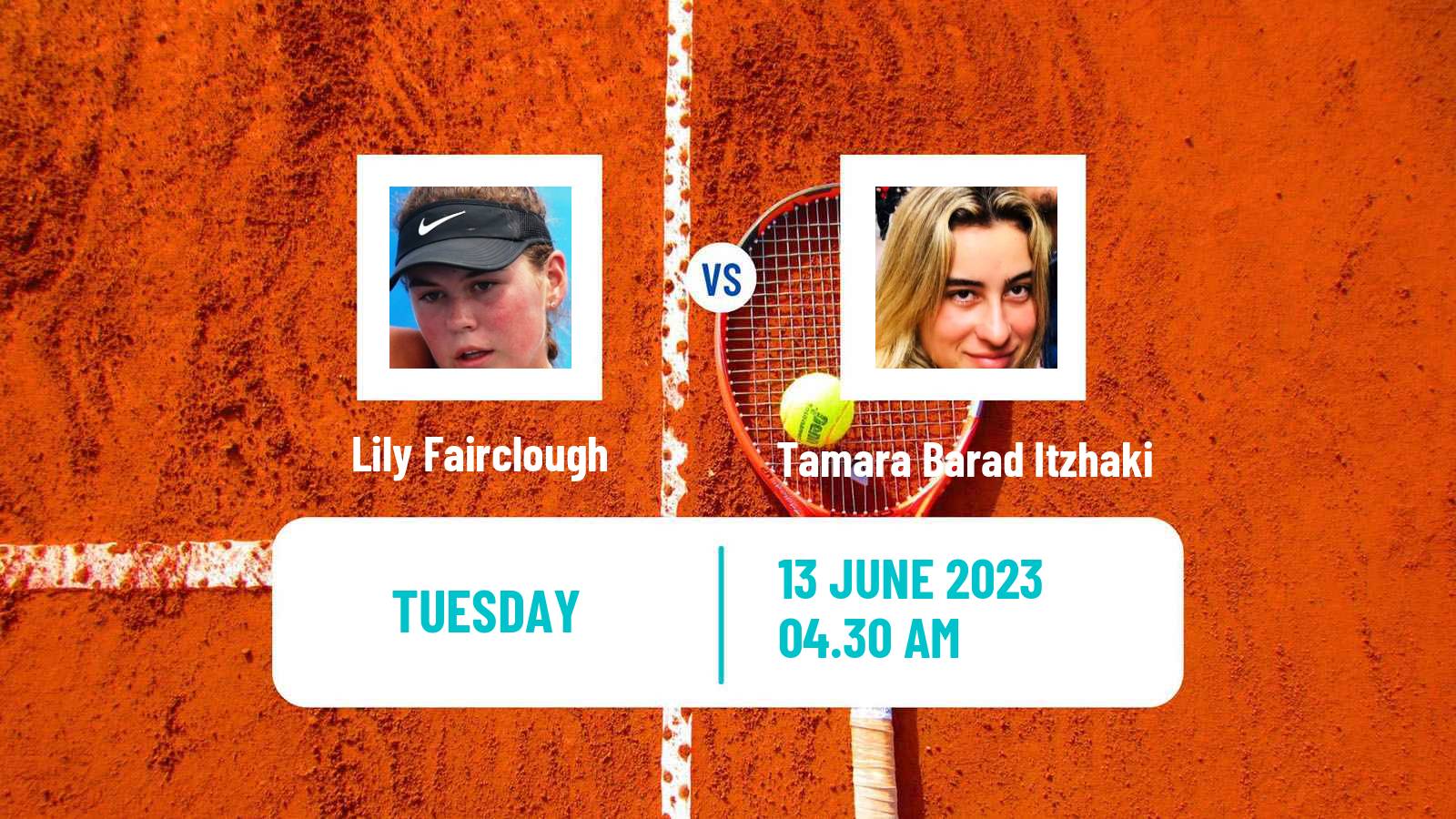Tennis ITF W15 Norges La Ville Women Lily Fairclough - Tamara Barad Itzhaki